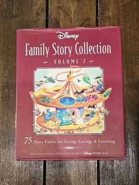 Disney Family Story Collection Volume 2 - Burgundy & Multicolor Cover